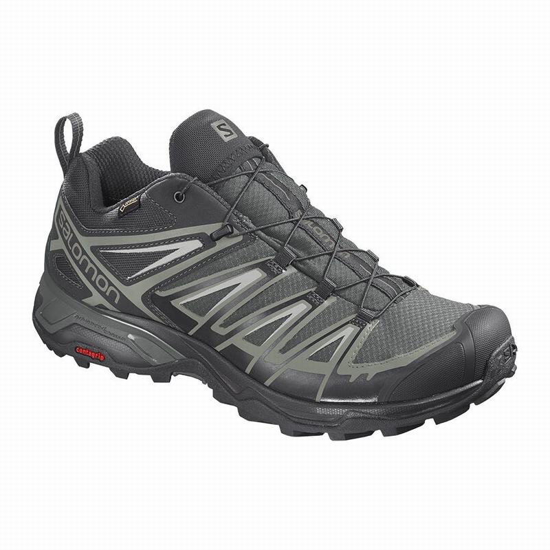 Salomon Israel X ULTRA 3 GORE-TEX - Mens Hiking Shoes - Grey (GQSM-94105)